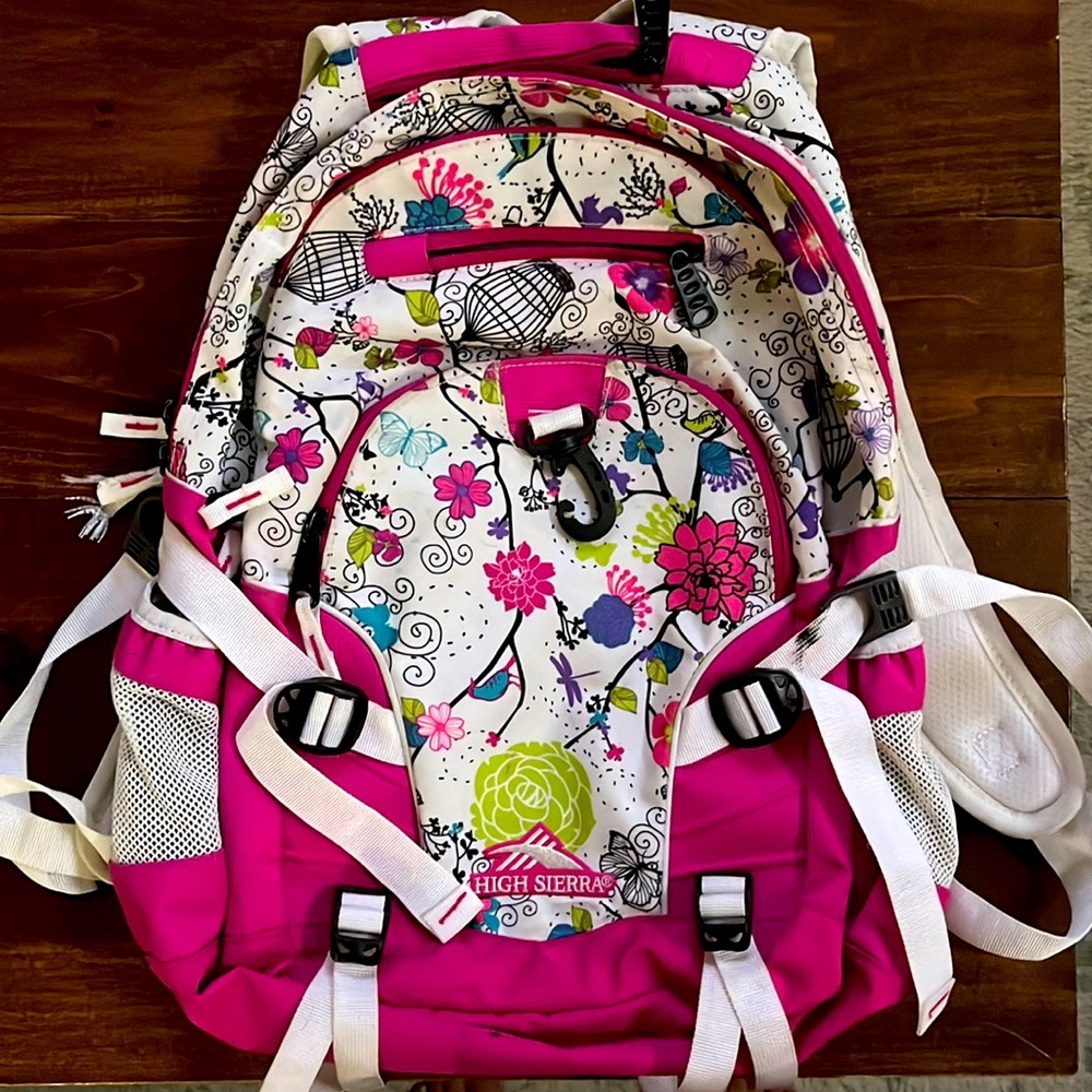 High Sierra pink backpack
